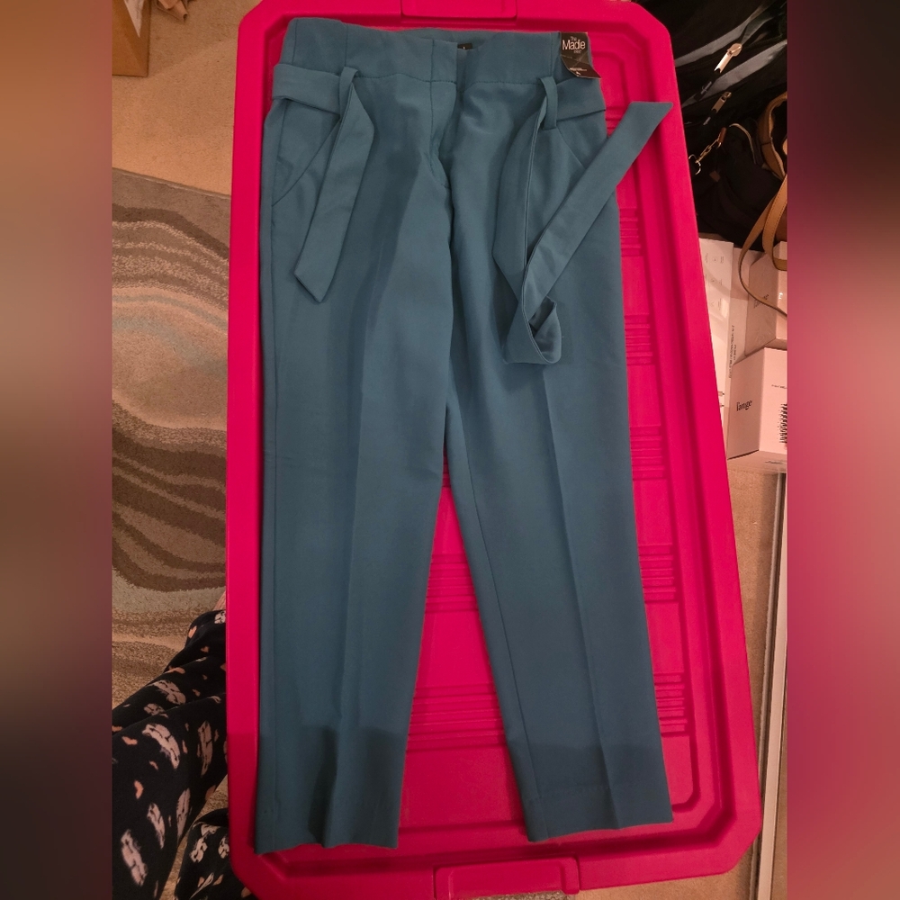 Elegant Teal Women's Pants